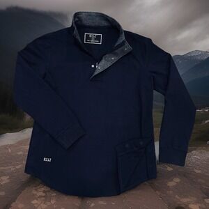 BYLT Elite Fairway Jacket Pullover Mens Medium Black Performance GOLF $145